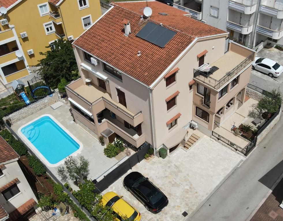 Aerial view of Borik Hills apartments in Zadar, Croatia